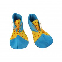 Cloth Clown Shoes Pretend Games Shoes For Adults Party Clown Costume Supplies, Blue and Yellow