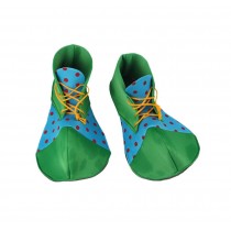 Cloth Clown Shoes Pretend Games Shoes For Adults Party Clown Costume Supplies, Blue and Green