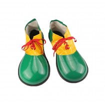 Artificial Leather Clown Shoes Pretend Games Shoes For Adults Party Clown Costume Supplies, Green