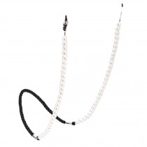 Retro White Beads Eye Glasses String Holder Reading Glasses Chain Eyeglass Chain Cord for Women