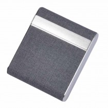 Men's Metal Cigarette Case Portable PU Cigarette Holder Case for Regular Size, Black