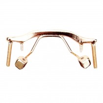 1 Piece Metal Replacement Nose Bridge for Rimless Glasses Reading Glasses, Gold