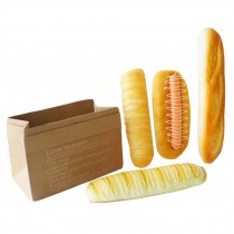 4 Pieces Artificial Bread Set Fake Cake Photography Props Simulation Food Model