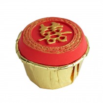Chinese Style Fake Cupcake Artificial Cake Model Decoration And Props, Happiness