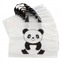 Panda - 50 Pieces Plastic Boutique Shopping Bags Merchandise Tote Bags Gift Bags