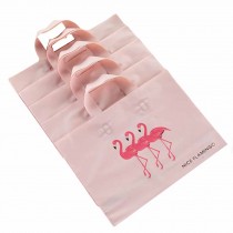 Flamingo - 50 Pieces Plastic Shopping Bags Gift Bag Boutique bags with handles