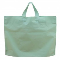 Green - 50 Pieces Plastic Shopping Bags Gift Bag Clear Boutique Bags Carry bag