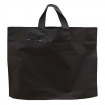 Black - 50 Pieces Plastic Shopping Bags Gift Bag Clear Boutique Bags Carry bag