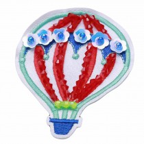 3 Pcs Colorful Balloon Embroidered Applique DIY Beaded Rhinestone Applique Patch Handmade Decoration Patches