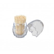 Transparent Egg Shape Toothpick Dispenser Thick Plastic Toothpick Holder for Home/Restaurant/KTV, 3 Pack