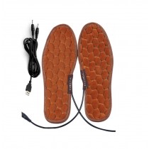 One Pair Heating Shoes Pads USB Electric Heated Pads usb Foot Warmer for Winter 24cm #1
