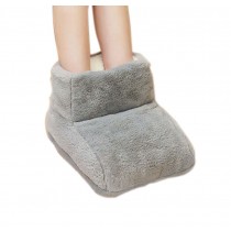 [Gray green] USB Foot Warmer Heating Pad Slippers Washable For Home/Office Warm Feet Treasure