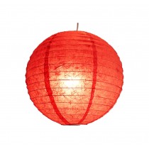 [Orange-red] Chinese/Japanese Style Hanging lantern Decorative Paper Lantern 16"