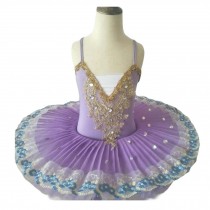 Kids Purple Dance Dress Ballet Tutu Dress Party Costumes Ballet Dress for Girls