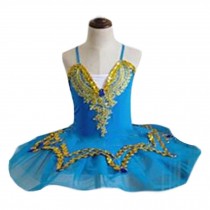 Blue Ballet Dress Kids Ballet Dance Tutu Dress Girls Ballet Dress Dance Costumes