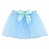 Girls Cute Blue Ballet Bubble Tutu Skirt for Dance Dress Up Costumes, 25cm