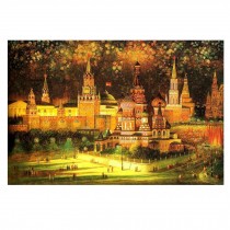 500 Piece Wooden Jigsaw Puzzles Christmas Eve Oil Painting Jigsaw Puzzles Toy, Castle
