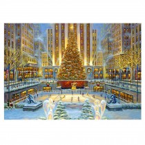 500 Piece Wooden Jigsaw Puzzles Oil Painting Jigsaw Puzzles Game Decoration Gift, Christmas Tree