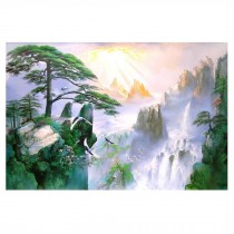 500 Piece Jigsaw Puzzle for Adults Chinese Landscape Wooden Art Puzzle Game, Guest-Greeting Pine