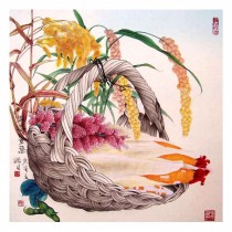 500 Piece Jigsaw Puzzle Chinese Painting Wooden Art Puzzle Game, Produce Good Harvests