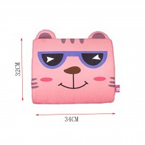 Cute Cat Design Breathable Lumbar Support/Back Cushion Memory Foam, Pink