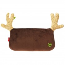 Simple Design Car Headrest/Car Neck Pillow ,(Lovely Elk) BROWN
