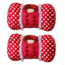 Set of 2 Female Favourite Car Neck pillow/Chiropractic Neck Pillow (Red Memory)