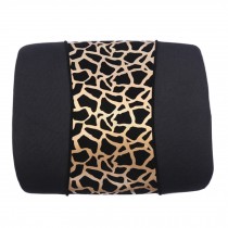 Fashion Leopard  Print Car Decoration Lumbar Support/Back Cushion,Golden