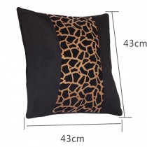 Fashion Design Leopard Lumbar Support/Back Cushion/ Throw Pillow,Golden