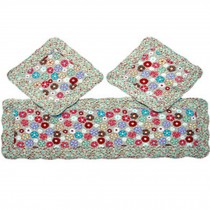 Set of 3 Lovely Cotton seat cushions/General Car Cushion,Dandelion