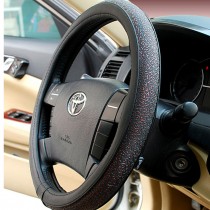 High-quality Carved Design Steering Wheel Cover,Classic Red