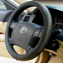 High-quality Carved Design Steering Wheel Cover,Classic Golden