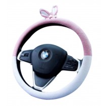 Cute Car Steering Wheel Cover Cartoon  Car Anti-Skid Handlebar Set