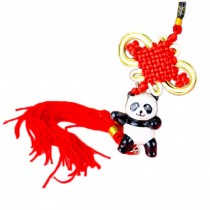 Creative Decoration Chinese Knot Tassel Panda Shaped Hang Decor for Car, I