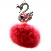 Elegant Ornaments, Art Car Charm--Car Pendant (Swan Best Wishes), Peach