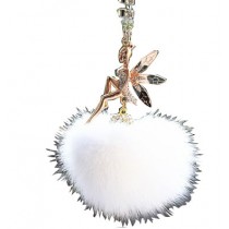 Plush Car Decoration--Art Car Charm (Metal Inlaid Diamonds Safe Angel--Ball)