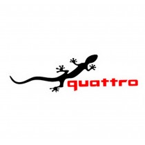 3 pieces Gecko Car Decal Stickers Cool Decal BLACK And RED (10.6"x3")