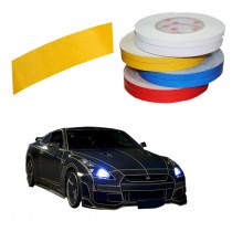 Motorcycle Car Automotive Reflective Tape Car Vehicle Reflective Decals Yellow