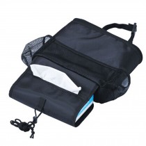 Car Seat Back Organizer Suspension Type Heat-protecting Storage Bag (Tissue Box)