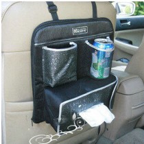 Car Seat Back Organizer Suspension Type Storage Bag,BLACK
