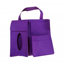 Multi-Pocket Travel Storage Bag Car Accessories Car Seat Organizer Purple