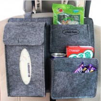 Multi-Pocket Travel Storage Bag Car Accessories Car Seat Organizer Gray