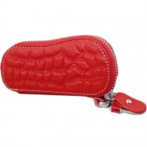 Geniune Leather Key Bag Key Chain Case Car Key Holder(Red)