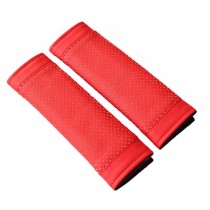 Red Car Seat Belt Shoulder Pad Sets Lengthen Belt Sleeve Automotive Supplies
