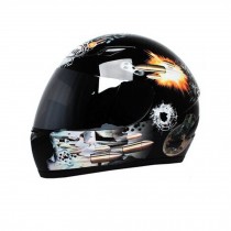 Cool Bullets Motorcycle Helmet Street Bike Full Face Helmet (XL,22 4/5"-23 3/5")