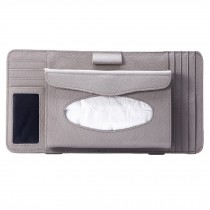 Multi-functions CD Visor Tissue CD Holder/wallet/organizer for Car (Gray)
