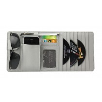 Auto Accessories DVD/CD Storage CD Visor Organizer 10-Pocket CD Holder Gray