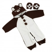 Cute Baby Bodysuit Infant Onesies Toddlers Romper Brown Bear For Creeping 12-18M