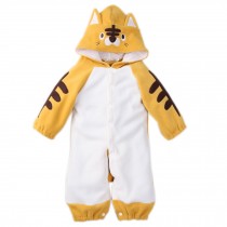 Cute Baby Bodysuit Infant Onesies Toddlers Romper Yellow Tiger For Creeping