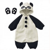 Cute Baby Bodysuit Infant Onesies Toddlers Romper Panda White&Black For Creeping